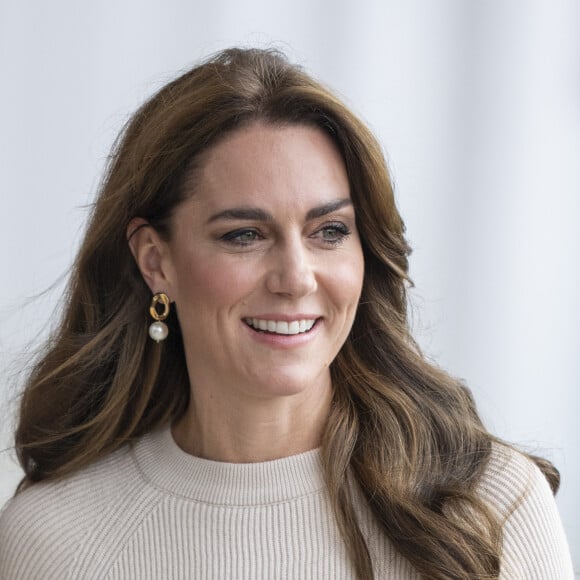 Kate Middleton est de son côté toujours en convalescence et a pu quitter l'Adelaide Cottage
Catherine (Kate) Middleton, princesse de Galles, arrive à l'université de Nottingham dans le cadre de la Journée mondiale de la santé mentale (World Mental Health Day), le 11 octobre 2023.