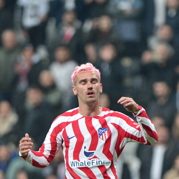 Antoine Griezmann est le papa de Mia (7ans), Amaro (4 ans) et Alba (2 ans)
 
Antoine Griezmann - Match de Ligue Des Champions 2023 (LDC) "Besiktas - Atletico Madrid (2-0)" au stade Vodafone Stadium, le 12 avril 2023.