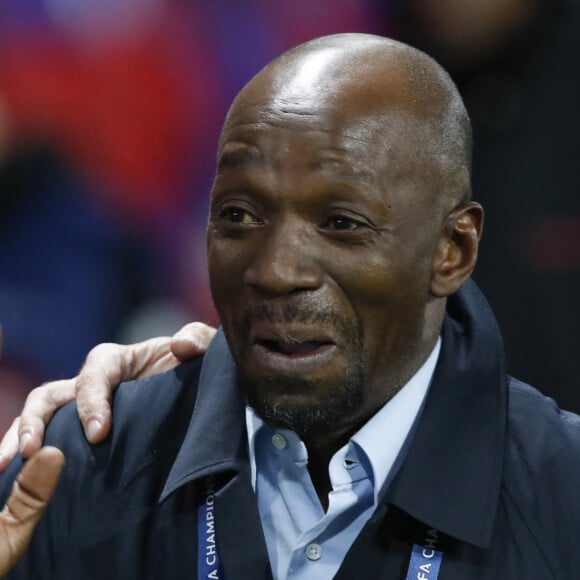 Claude Makelele - Match de ligue des champions entre le PSG et l'AC Milan (3-0) au Parc des Princes à Paris le 25 octobre 2023.