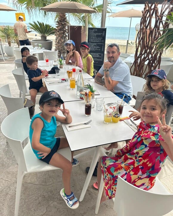 Alexandre Pellissard avec ses enfants