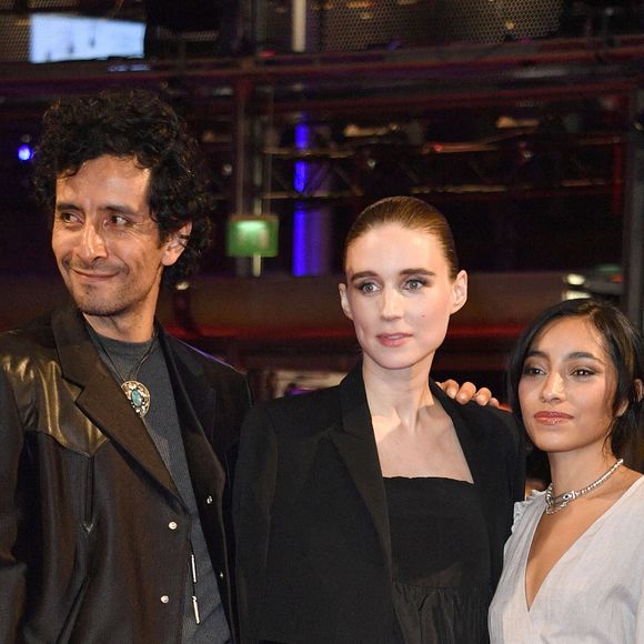 Raul Briones Carmona, Rooney Mara et Anna Diaz - Tapis rouge du film "La Cocina" lors du 74e Festival International du Film de Berlin, La Berlinale. Le 16 février 2024. © Imago / Panoramic / Bestimage