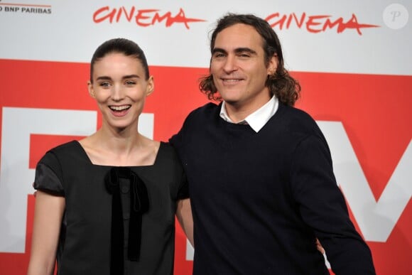 Rooney Mara, Joaquin Phoenix - Photocall du film "Her" lors du 8e festival international du film de Rome, le 10 Novembre 2013.