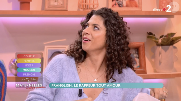 Yasmine Oughlis gênée dans "Les Maternelles" à l'arrivée du rappeur Franglish. France 2