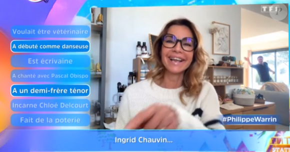 Quelques heures seulement après son passage dans "Les 12 coups de midi". 
Ingrid Chauvin fait une apparition surprise dans "Les 12 coups de midi" sur TF1
