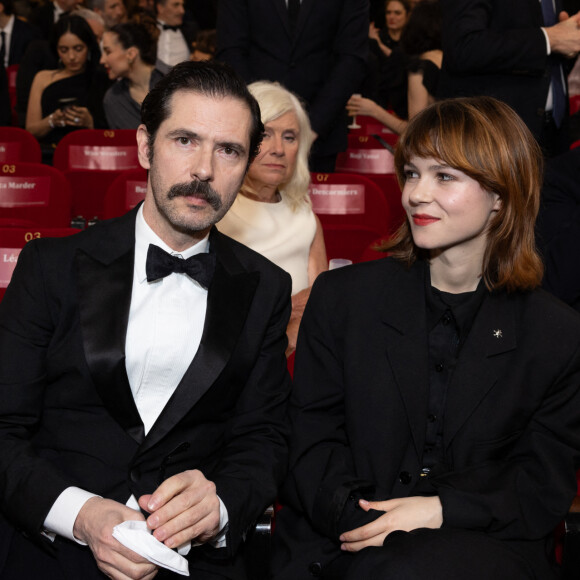 Théma - Les filles et fils de à la cérémonie des César - Melvil Poupaud et sa fille Anna Livia - 49ème édition de la cérémonie des César à l'Olympia à Paris le 23 février 2024 © Dominique Jacovides / Olivier Borde / Bestimage 