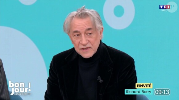 On ne l'avait pas vu sur un plateau télé depuis 3 ans.
Richard Berry dans l'émission "Bonjour ! La Matinale" sur TF1.