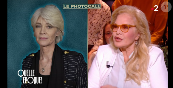 Sylvie Vartan parle de son amitié avec Françoise Hardy sur le plateau de "Quelle époque !" sur France 2 le 2 mars 2024.