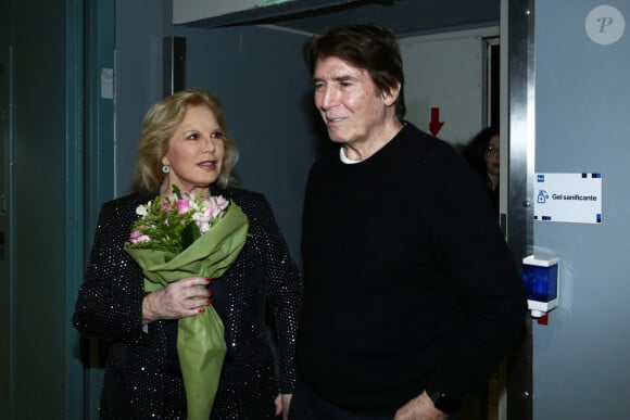 Exclusif - Tony Scotti, le mari de S.Vartan - Sylvie Vartan est l'invitée de l'émission Domenica In à Milan le 25 février 2024. 