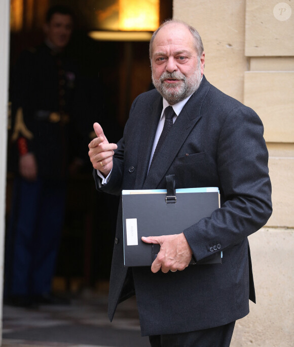 Éric Dupond-Moretti, garde des Sceaux, ministre de la Justice - Les membres du gouvernement sont réunis pour un séminaire de travail à Matignon. Paris, le 10 février 2024. 
