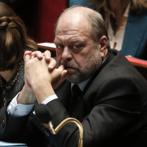 Éric Dupond-Moretti, garde des Sceaux, ministre de la Justice - Séance de questions au gouvernement à l'Assemblée nationale, à Paris, France, le 13 février 2024. © Stéphane Lemouton/Bestimage 