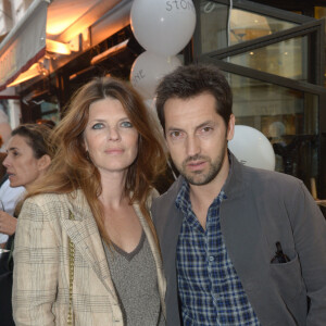 Frédéric Diefenthal et son ex- femme Gwendoline Hamon - Soiree d'inauguration de la boutique Stone de la creatrice de bijoux Marie Poniatovski, la soeur de Sarah Lavoine a Paris.