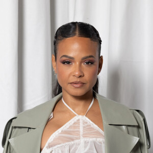 Christina Milian au défilé Ester Manas mode femme automne-hiver 2024-2025 lors de la Fashion Week de Paris (PFW), à la Maison de la Chimie à Paris, le 27 février 2024. © Jérémy Melloul/Bestimage