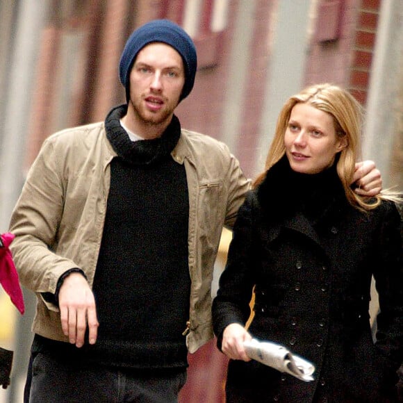 Gwyneth Paltrow et Chris Martin à New York en 2003.