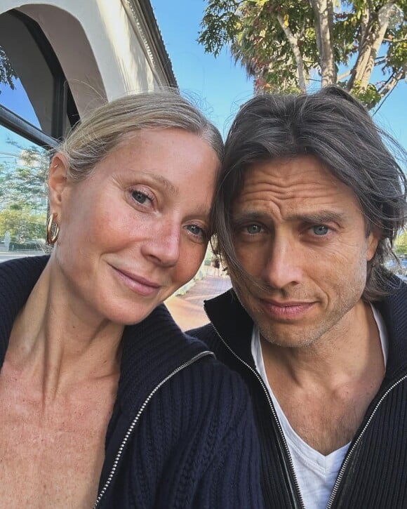 Gwyneth Paltrow et son mari Brad Falchuk. Instagram. Le 15 février 2024.