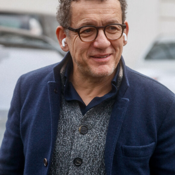 Dany Boon - Arrivées à l'enregistrement de l'émission "Vivement Dimanche" présentée par M. Drucker et qui sera diffusée le 18 février sur France 3 au Studio Gabriel à Paris, FRance, le 6 février 2024. © Christophe Clovis/Bestimage