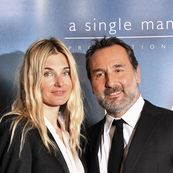 Gilles Lellouche et sa compagne Alizée Guinochet à la première du film "Goliath" au cinéma UGC Normandie à Paris, le 8 mars 2022. © Pierre Perusseau/Bestimage