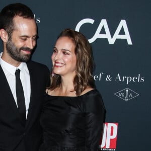 Benjamin Millepied et Natalie Portman (robe Dior) - Les célébrités arrivent à la soirée "Dance Project Gala" à Los Angeles le 7 octobre 2017. 