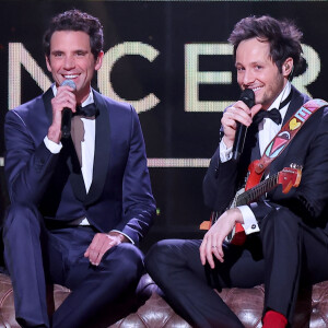 Exclusif - Mika et Vianney - Enregistrement de l'émission "Le gala des Pièces Jaunes, le concert événement" au Zenith de Paris, diffusée le 28 janvier sur France 2. Le 25 janvier 2023 © Dominique Jacovides / Bestimage 