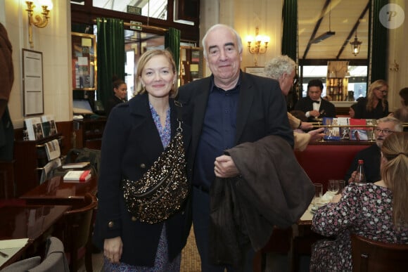 Maya Lauque, Alain Baraton - Remise du Prix Vins et Livres aux Deux Magots à Paris, France, le 11 mars 2024.
