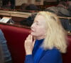 Tout comme sa consoeur Brigitte Fossey.
Brigitte Fossey - Remise du Prix Vins et Livres aux Deux Magots à Paris, France, le 11 mars 2024.
