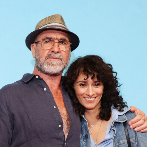 Eric Cantona et Rachida Brakni - Photocall de la série "Brigade anonyme" lors de la 25ème édition du Festival de la fiction de la Rochelle le 13 septembre 2023. © Denis Guignebourg / Bestimage
