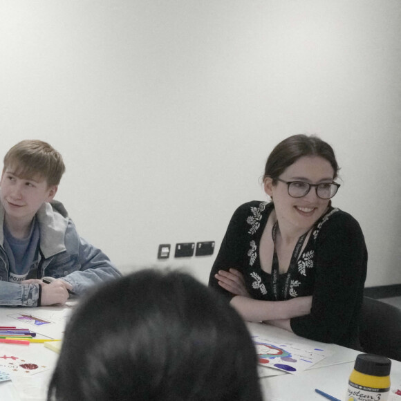 Le prince William visite le centre WEST, une nouvelle zone pour la jeunesse créée par l'association caritative OnSide à Hammersmith et Fulham dans l'ouest de Londres. le 14 mars 2024. Le prince William a visité les nouvelles structures qui seront bientôt mises à disposition des jeunes. Photo : Frank Augstein/PA Wire/ABACAPRESS.COM