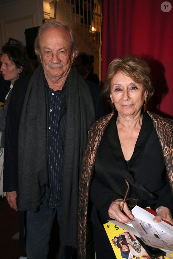 "Une véritable névrose", pour l'époux de Josiane.
Patrick Chesnais et sa femme Josiane Stoléru - 34ème Cérémonie des Molières au " Théâtre de Paris " à Paris, France, le 24 Avril 2023. © Bertrand Rindoff / Bestimage 