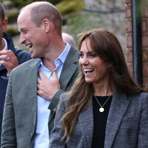 Le prince William et la princesse Kate (Middleton) de Galles en visite à l'association caritative We Are Farming Minds à Kings Pitt Farm à Hereford. Le 14 septembre 2023