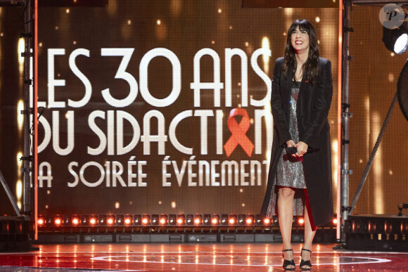 Exclusif - Nolwenn Leroy (habillée en Gucci) lors de l'enregistrement de la soirée "Les 30 ans du sidaction - la soirée événement" au Grand Rex à Paris diffusée le 23 mars 2024 sur France 2 À l'occasion du week-end du Sidaction, qui aura lieu les 22, 23, 24 mars prochain, et pour célébrer cette édition anniversaire, cette soirée-événement mettra l'espoir à l'honneur.  © Cyril Moreau / Coadic Guirec / Bestimage 