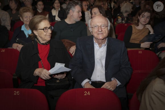 Exclusif - Vladimir Cosma et son épouse - People au concert de Renaud Capuçon à l'Olympia à Paris, France, le 10 mars 2024.