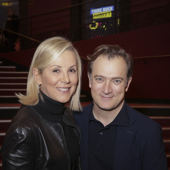 Exclusif - Laurence Ferrari et son mari Renaud Capuçon - People au concert de Renaud Capuçon à l'Olympia à Paris, France, le 10 mars 2024.