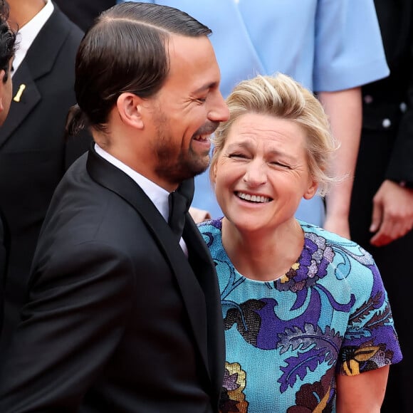 Bertrand Chameroy, Anne-Elisabeth Lemoine - Montée des marches du film " Killers of the flower moon " lors du 76ème Festival International du Film de Cannes, au Palais des Festivals à Cannes. Le 20 mai 2023 © Jacovides-Moreau / Bestimage