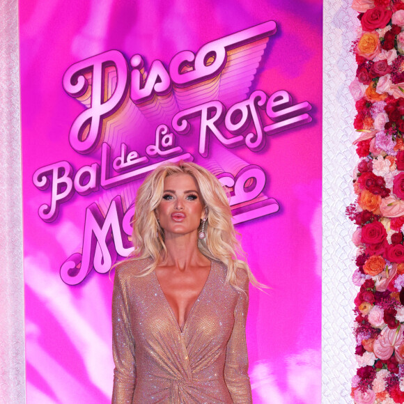 Victoria Silvstedt - Bal de la Rose "Disco" 2024 au profit de la Fondation Princesse Grace dans la Salle des Étoiles du Sporting Monte-Carlo à Monaco le 23 mars 2024. © JC Vinaj / Pool Monaco / Bestimage 