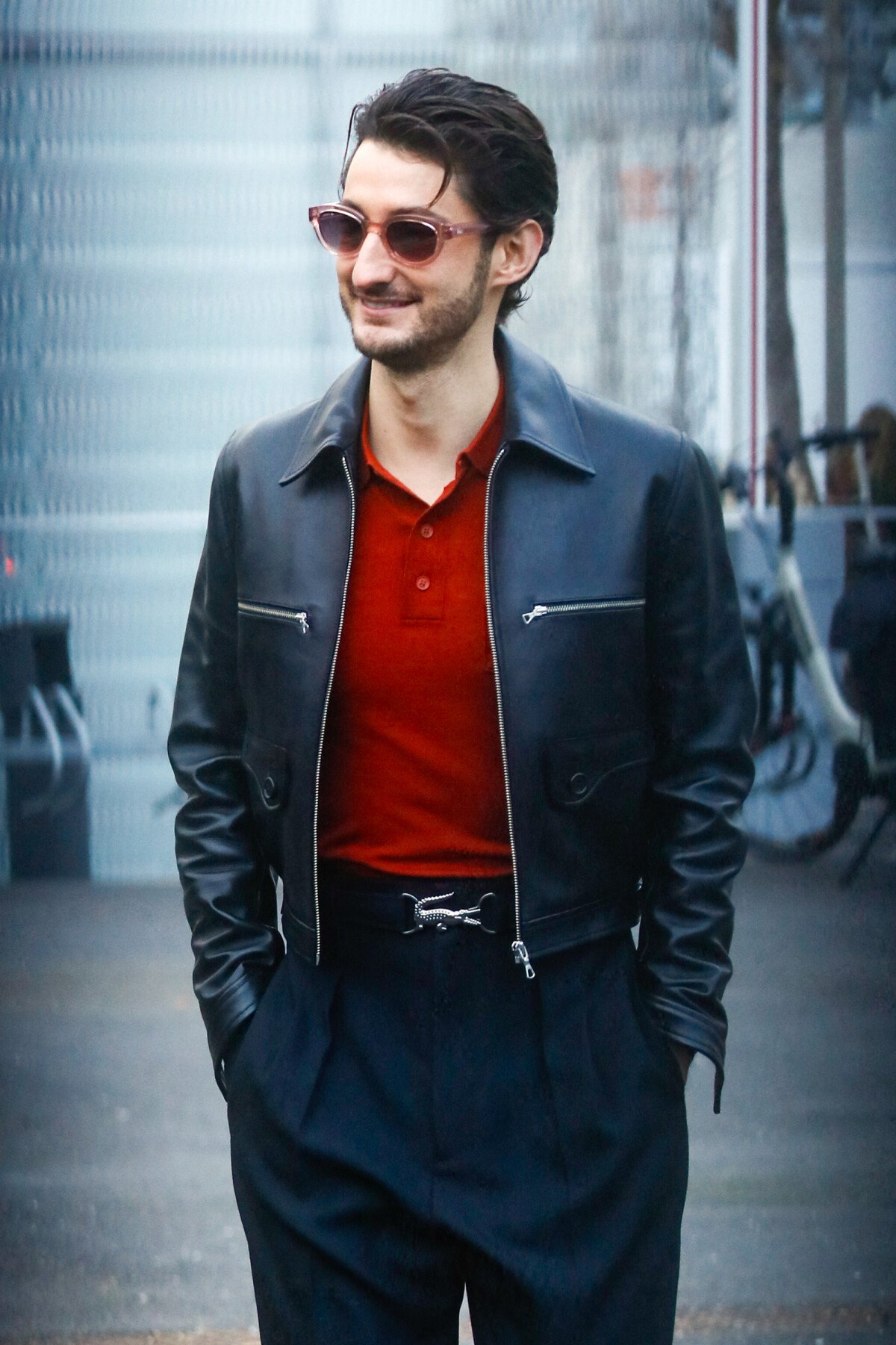 Photo : Pierre Niney - Arrivées au défilé Lacoste mode femme automne
