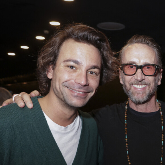 Exclusif - Bertrand Chameroy, Philippe Caverivière, Michel Cymes - Concert de Renaud Capuçon à l'Olympia à Paris, le 10 mars 2024. © Moreau-Tribeca/Bestimage