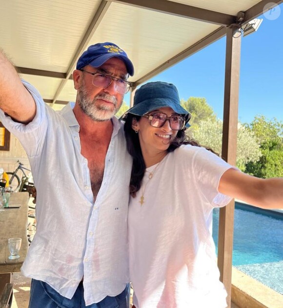Rachida Brakni et Eric Cantona sur Instagram. Le 10 août 2022.