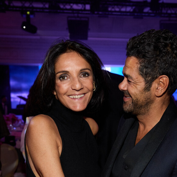 Exclusif - Florence Foresti et Jamel Debbouze - 11e édition de la soirée Global Gift Gala à l'hôtel Four Seasons George V à Paris le 30 septembre 2023. © Cyril Moreau / Bestimage