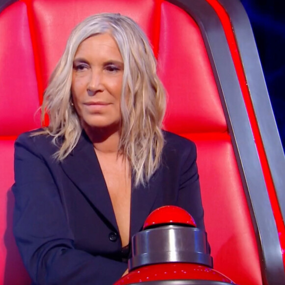Zazie - sur le plateau de The Voice (TF1) aux côtés des autres coachs.
