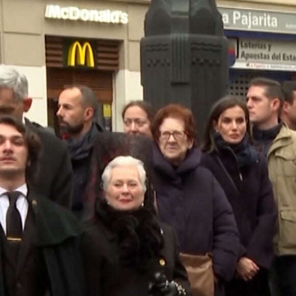 Le roi Felipe VI, la reine Letizia, la princesse des Asturies et l'infante Sofia d'Espagne assistent à une procession de la Semaine Sainte à Madrid, Espagne, le 30 mars 2024. Cette semaine de Pâques coïncide avec le retour au pays de l'infante Sofia scolarisée au Pays de Galles. © EuropaPress/Bestimage 