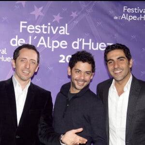 Daniel Cohen, Gad Elmaleh, Manu Payet et Ary Abittan au festival de l'Alpe d'Huez (archive)