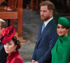 La situation va-t-elle s'arranger ? 
Le prince William, duc de Cambridge, et Catherine (Kate) Middleton, duchesse de Cambridge, Le prince Harry, duc de Sussex, Meghan Markle, duchesse de Sussex - La famille royale d'Angleterre lors de la cérémonie du Commonwealth en l'abbaye de Westminster à Londres le 9 mars 2020. 