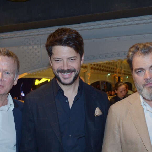 Franck Dubosc, Alvaro Morte (La casa de papel), Clovis Cornillac - Dîner de charité Breitling à la Samaritaine pour l'association "Premiers de Cordée" à Paris le 4 avril 2024. © Rachid Bellak/Bestimage