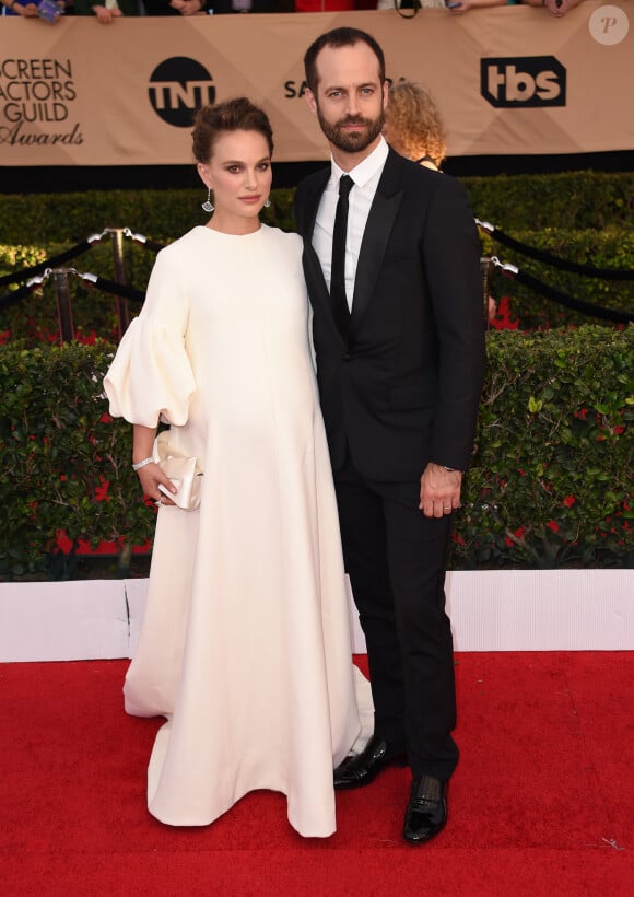 Natalie Portman enceinte et Benjamin Millepied - 23e soirée annuelle Screen Actors Guild awards au Shrine auditorium à Los Angeles, le 29 janvier 2017. @ Chris Delmas/Bestimage 