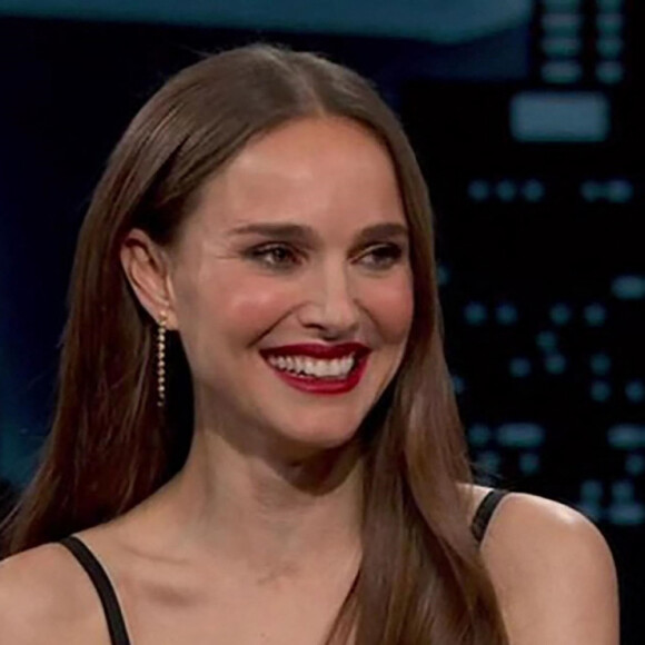 Natalie Portman dans l'émission de Jimmy Kimmel.