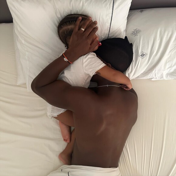 Black M en vacances en famille à Marrakech. Le 18 août 2023.