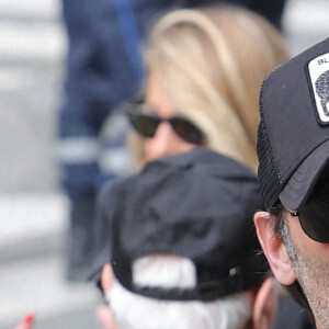 Anthony Delon - Arrivées aux obsèques de Jean-Yves Le Fur en l'église Saint-Roch à Paris, le 6 avril 2024. © Jacovides / Moreau / Bestimage 