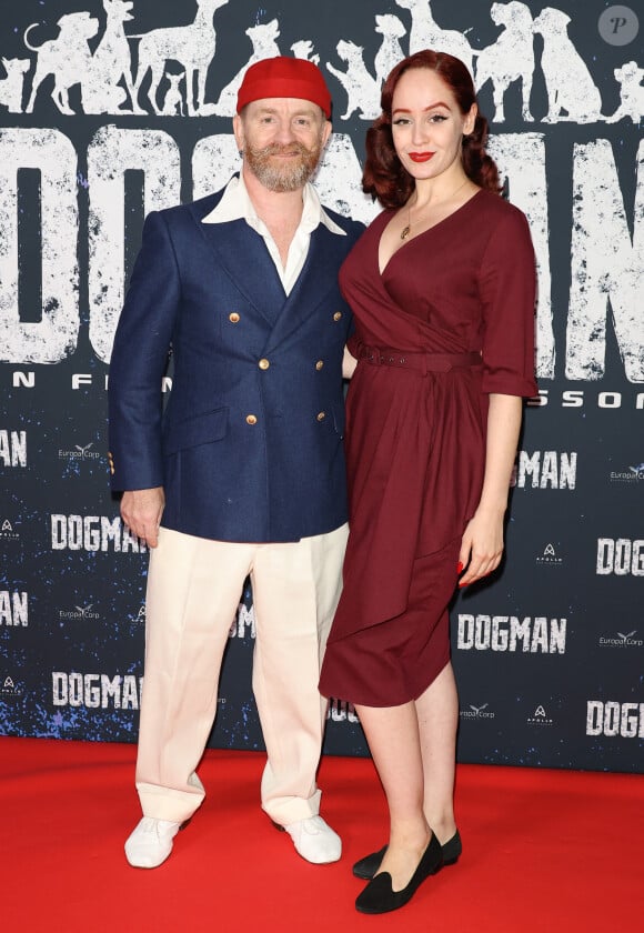 Mathias Malzieu et sa compagne Daria Nelson - Avant-première du film "Dogman" au cinéma UGC Normandie à Paris le 19 septembre 2023. © Coadic Guirec/Bestimage