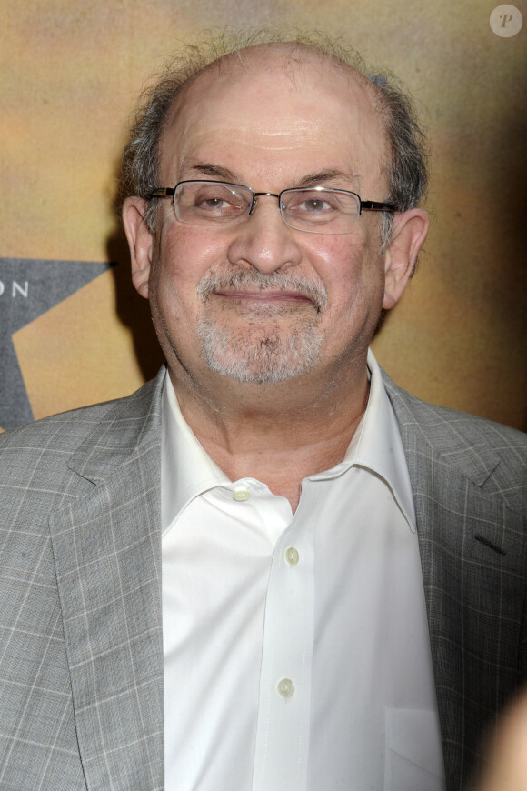 Salman Rushdie à la première de la comédie musicale "Hamilton" au Richard Rogers Theater à New York. Le 6 août 2015