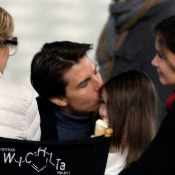 Tom Cruise, Katie Holmes et leur fille.