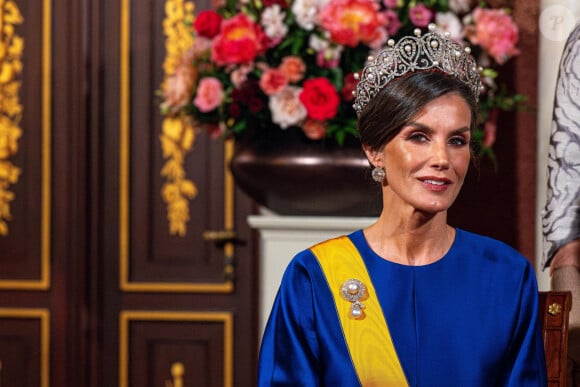 C'est du moins ce que déclare le peuple néerlandais.
Dîner d'état au palais royal d'Amsterdam en l'honneur de la visite du couple royal d'Espagne aux Pays-Bas le 17 avril 2024.